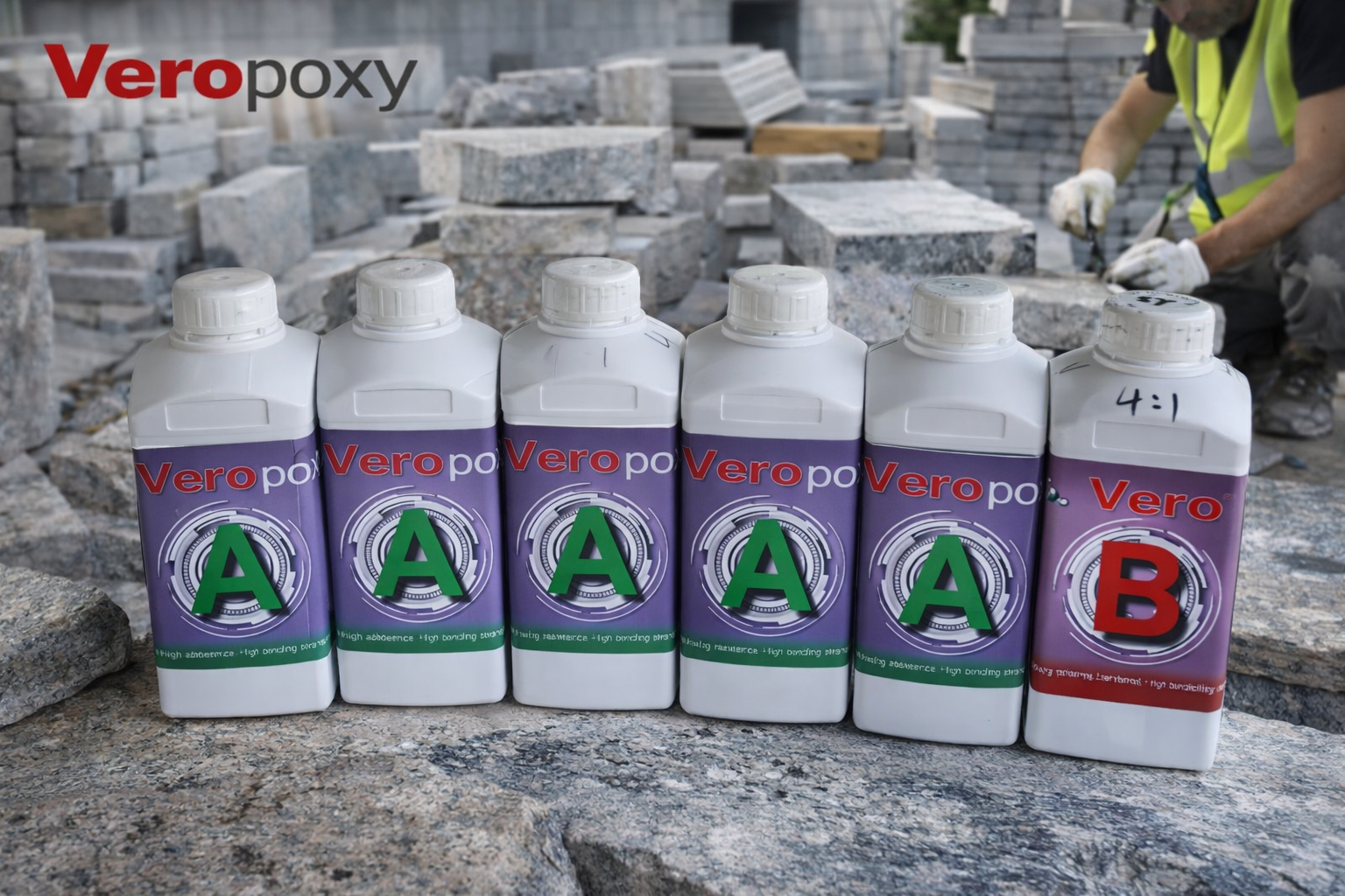 Non-Yellowing Penetrating Epoxy for Light Granite Repair – CP83-60 / B25Q-KG