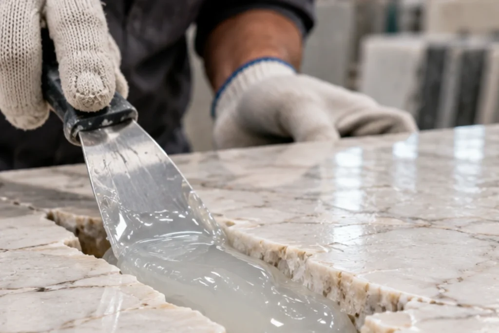 High-Viscosity Epoxy Stone Gap Filling