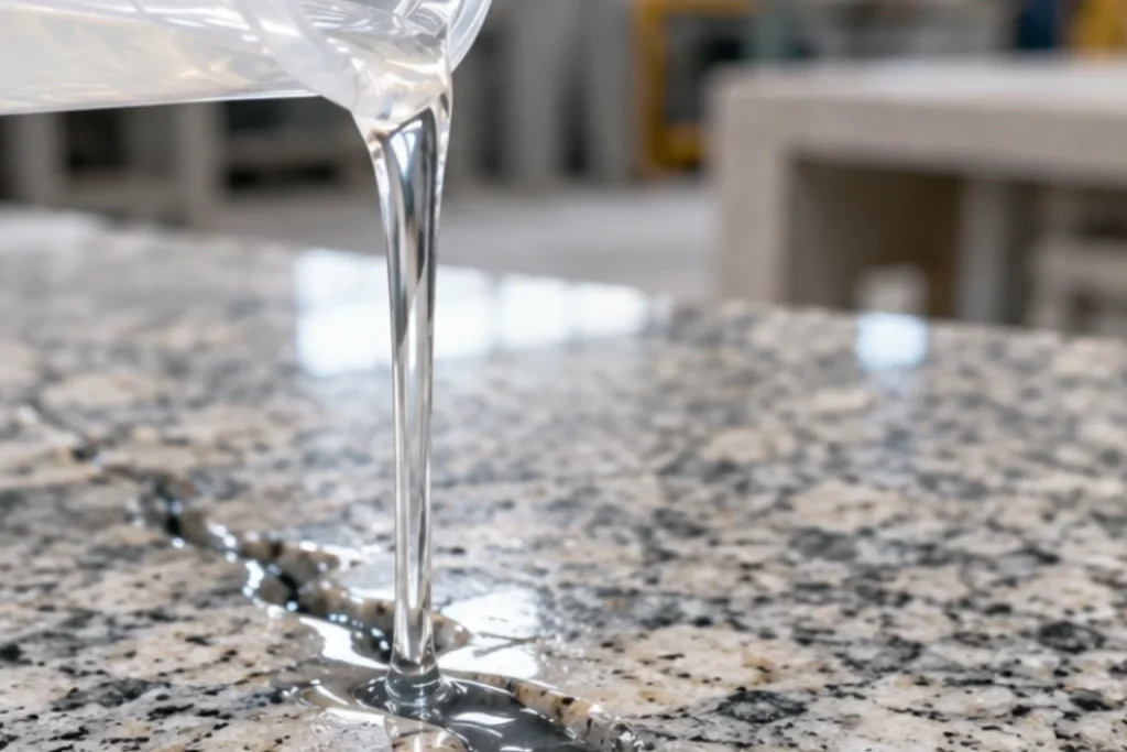 Low-Viscosity Epoxy Stone Crack Penetration