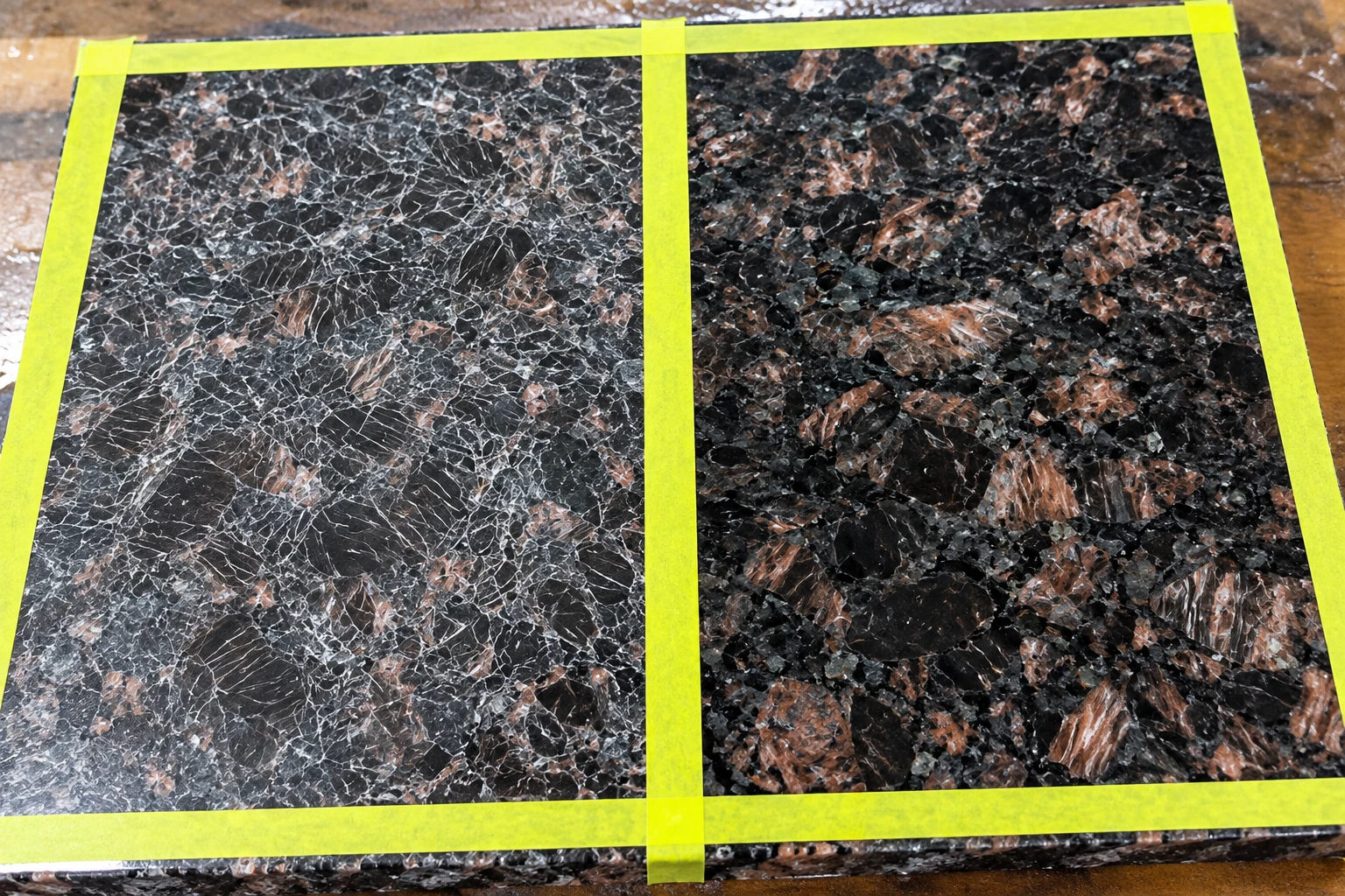 Epoxy resin application for marble surface coating