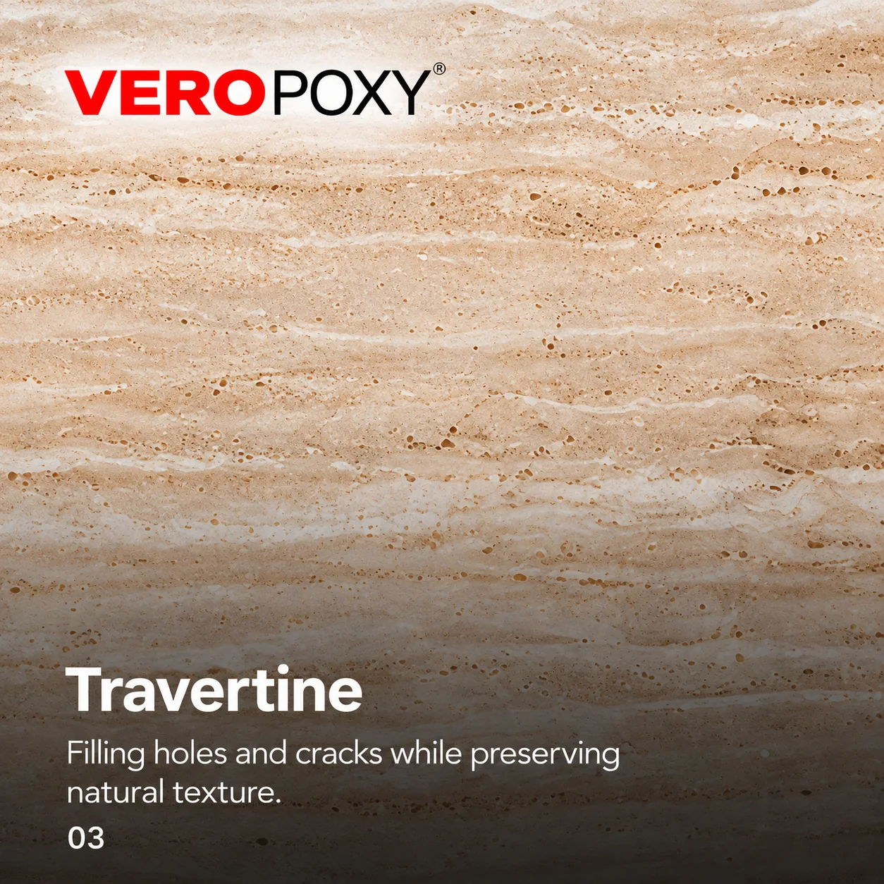 Veropoxy travertine epoxy solutions
