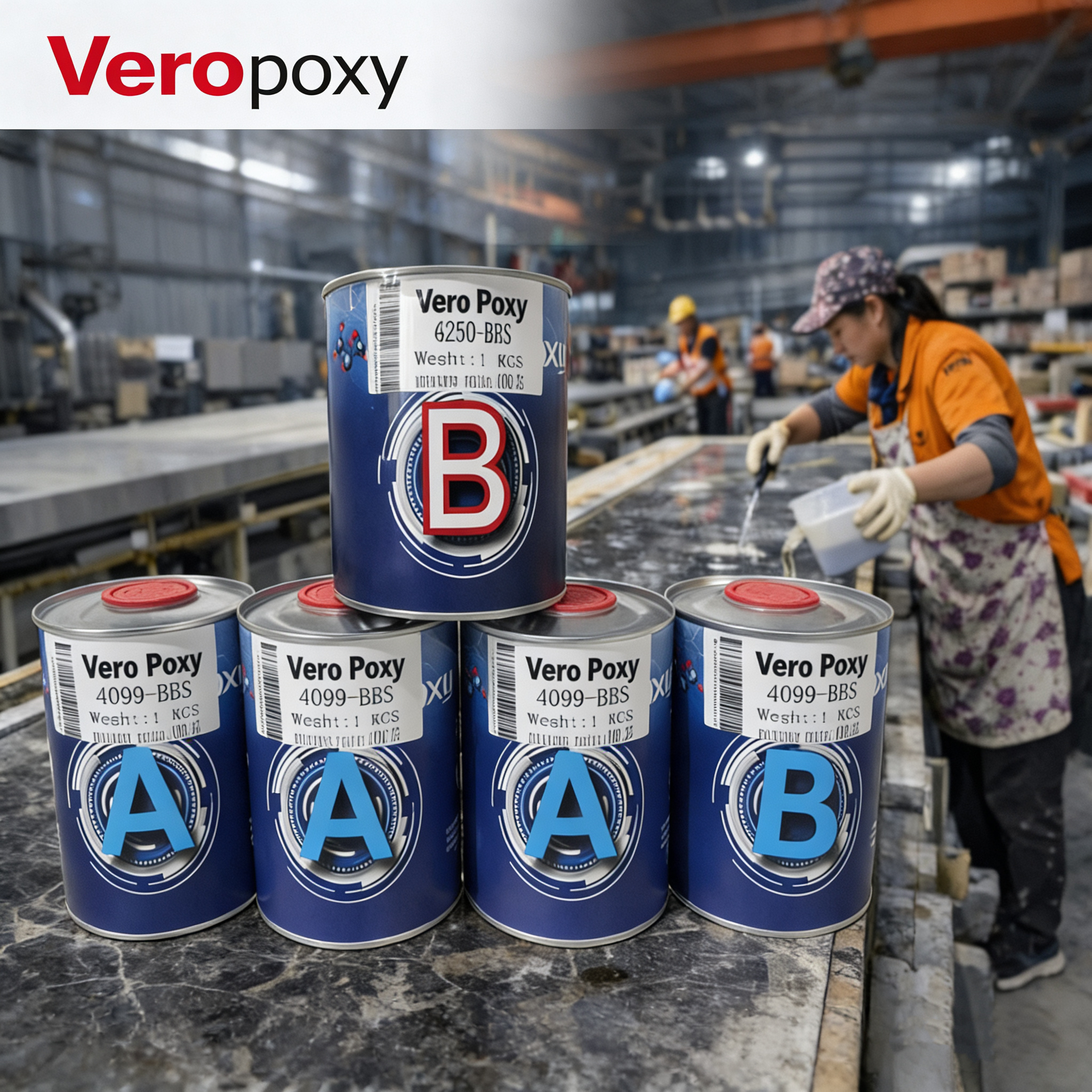 Low Temperature Epoxy for Stone Mesh Backing – 4090 / WBA25Q